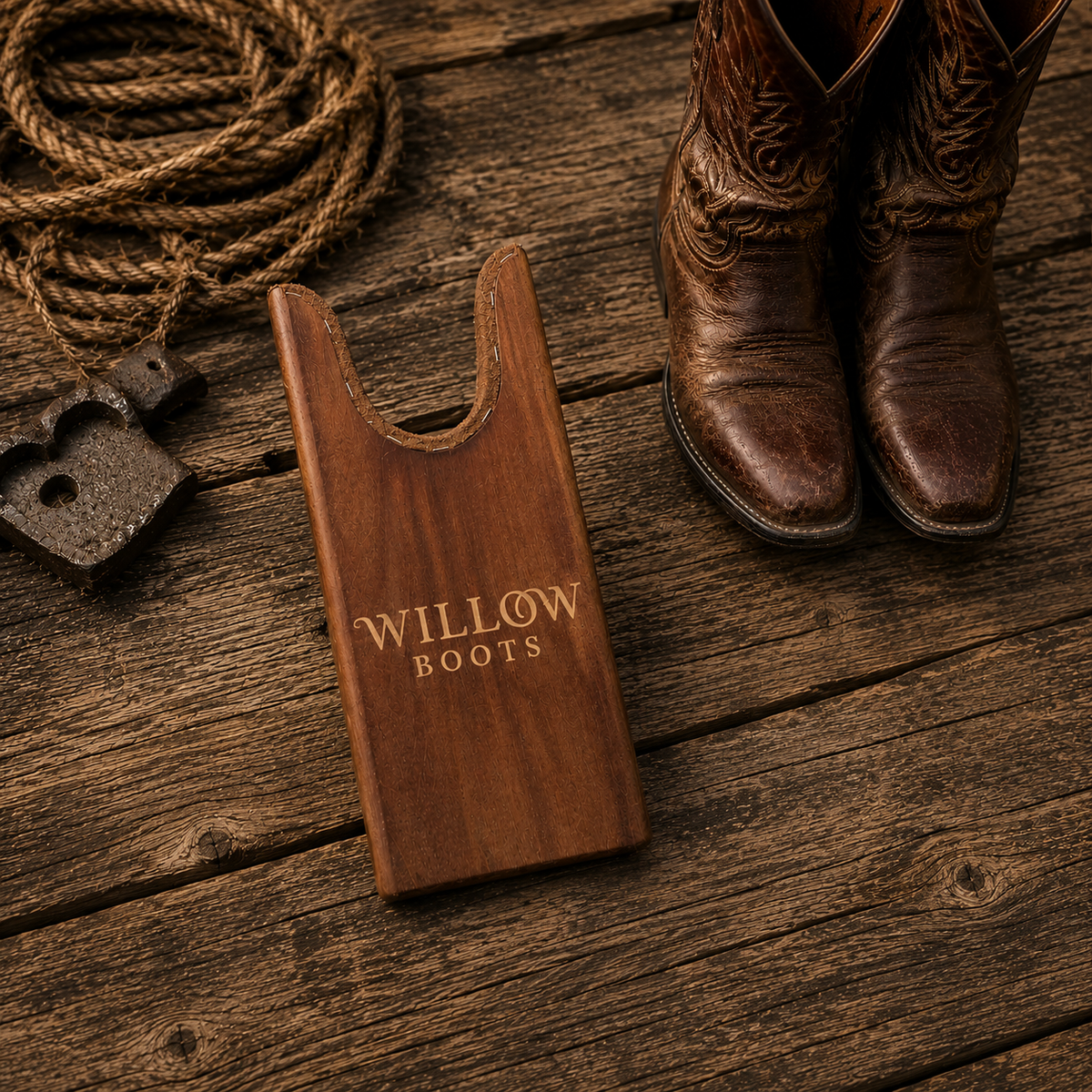 Willow Boot Pine Wooden Boot Jack